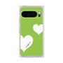 プレミアムスクエアケース［ Two Hearts - Green ］