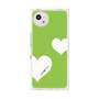 プレミアムスクエアケース［ Two Hearts - Green ］