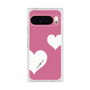 プレミアムスクエアケース［ Two Hearts - Pink ］