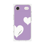 プレミアムスクエアケース［ Two Hearts - Purple ］