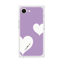 プレミアムスクエアケース［ Two Hearts - Purple ］
