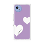 プレミアムスクエアケース［ Two Hearts - Purple ］