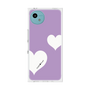 プレミアムスクエアケース［ Two Hearts - Purple ］