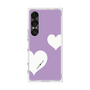 プレミアムスクエアケース［ Two Hearts - Purple ］