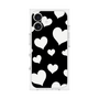 プレミアムスクエアケース［ Dot Hearts - Black ］
