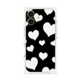プレミアムスクエアケース［ Dot Hearts - Black ］