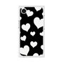 プレミアムスクエアケース［ Dot Hearts - Black ］