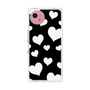 プレミアムスクエアケース［ Dot Hearts - Black ］