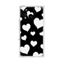 プレミアムスクエアケース［ Dot Hearts - Black ］