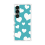 プレミアムスクエアケース［ Dot Hearts - Blue ］