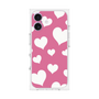 プレミアムスクエアケース［ Dot Hearts - Pink ］