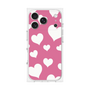 プレミアムスクエアケース［ Dot Hearts - Pink ］