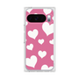 プレミアムスクエアケース［ Dot Hearts - Pink ］