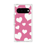 プレミアムスクエアケース［ Dot Hearts - Pink ］