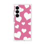 プレミアムスクエアケース［ Dot Hearts - Pink ］