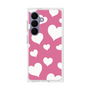 プレミアムスクエアケース［ Dot Hearts - Pink ］