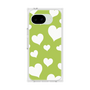 プレミアムスクエアケース［ Dot Hearts - Green ］