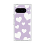 プレミアムスクエアケース［ Dot Hearts - Purple ］