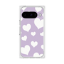 プレミアムスクエアケース［ Dot Hearts - Purple ］