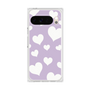 プレミアムスクエアケース［ Dot Hearts - Purple ］