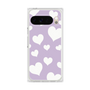プレミアムスクエアケース［ Dot Hearts - Purple ］