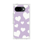 プレミアムスクエアケース［ Dot Hearts - Purple ］