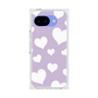 プレミアムスクエアケース［ Dot Hearts - Purple ］