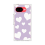 プレミアムスクエアケース［ Dot Hearts - Purple ］
