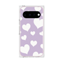 プレミアムスクエアケース［ Dot Hearts - Purple ］