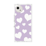 プレミアムスクエアケース［ Dot Hearts - Purple ］