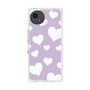 プレミアムスクエアケース［ Dot Hearts - Purple ］