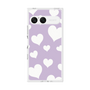 プレミアムスクエアケース［ Dot Hearts - Purple ］