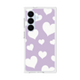 プレミアムスクエアケース［ Dot Hearts - Purple ］