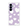 プレミアムスクエアケース［ Dot Hearts - Purple ］