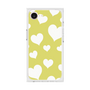 プレミアムスクエアケース［ Dot Hearts - Yellow ］