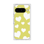 プレミアムスクエアケース［ Dot Hearts - Yellow ］