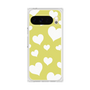 プレミアムスクエアケース［ Dot Hearts - Yellow ］