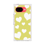 プレミアムスクエアケース［ Dot Hearts - Yellow ］