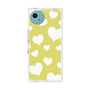 プレミアムスクエアケース［ Dot Hearts - Yellow ］