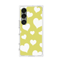 プレミアムスクエアケース［ Dot Hearts - Yellow ］