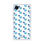プレミアムスクエアケース［ Stripe Hearts - Blue ］