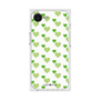 プレミアムスクエアケース［ Stripe Hearts - Green ］