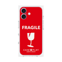 プレミアムスクエアケース［ FRAGILE - Red ］