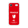 プレミアムスクエアケース［ FRAGILE - Red ］