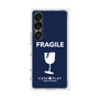 プレミアムスクエアケース［ FRAGILE - Navy ］