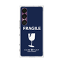 プレミアムスクエアケース［ FRAGILE - Navy ］