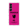 プレミアムスクエアケース［ FRAGILE - Pink ］