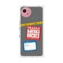 プレミアムスクエアケース［ FRAGILE Stickers - Gray ］