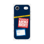 プレミアムスクエアケース［ FRAGILE Stickers - Navy ］