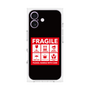 プレミアムスクエアケース［ FRAGILE Sticker - Black ］